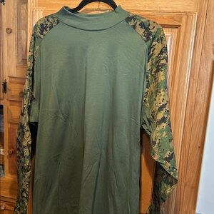 Rothco fire retardant combat shirt. Woodland digital camo.  NWT. XL